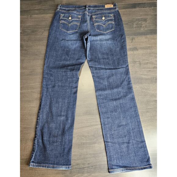 Levi's 505 Womens Straight Leg Jeans Size 12M Blue Mid-Rise 5 Pockets W31 L32 - Picture 2 of 7